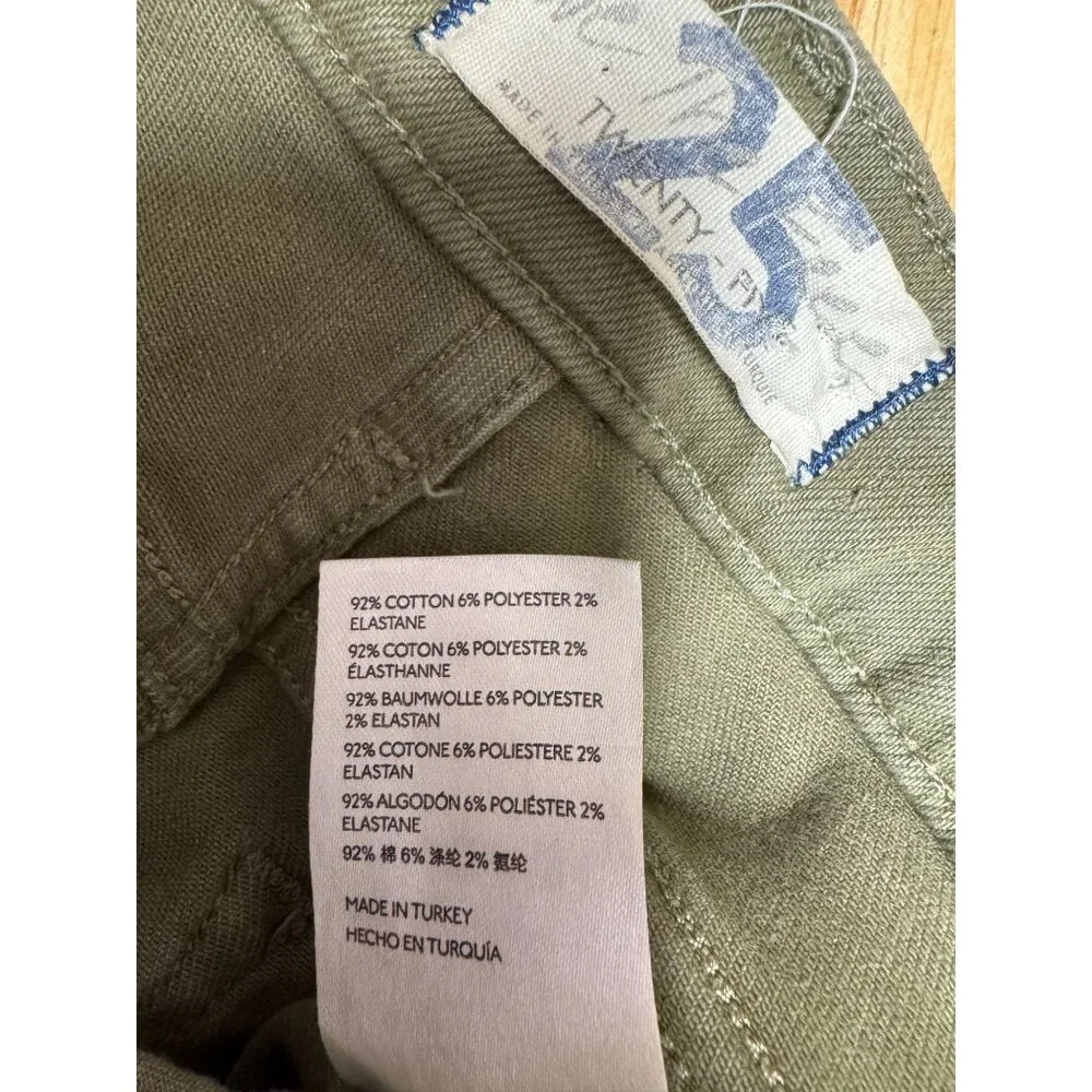 We The Free Raw High-Rise Jegging‎ Army Green size 25 Free People